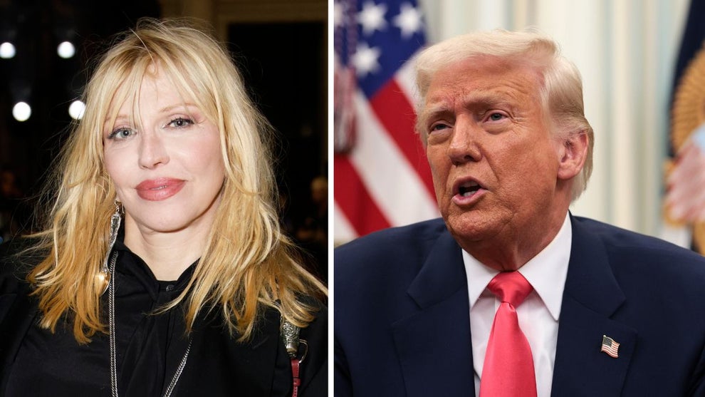 Courtney Love, Donald Trump (Getty Images)