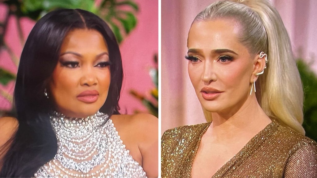 Garcelle Beauvais, Erika Jayne on "The Real Housewives of Beverly Hills" Season 14 Reunion (Bravo)