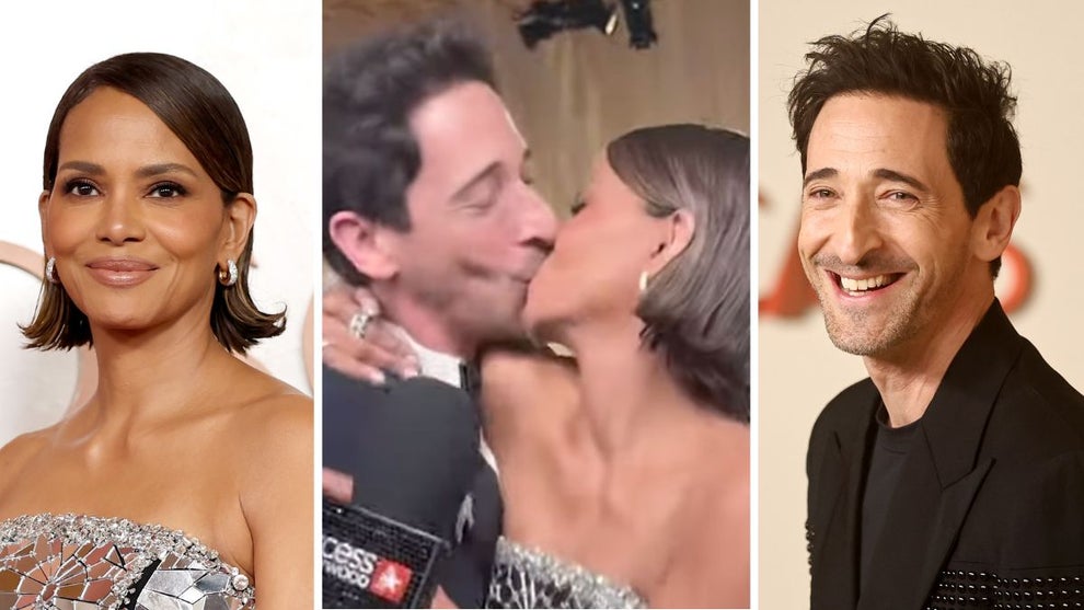 Halle Berry, Adrien Brody, Halle Berry's X account (Credit: @HalleBerry, Access Hollywood's YouTube)