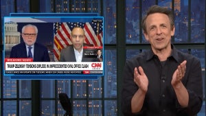 Seth Meyers during "A Closer Look" (NBC)