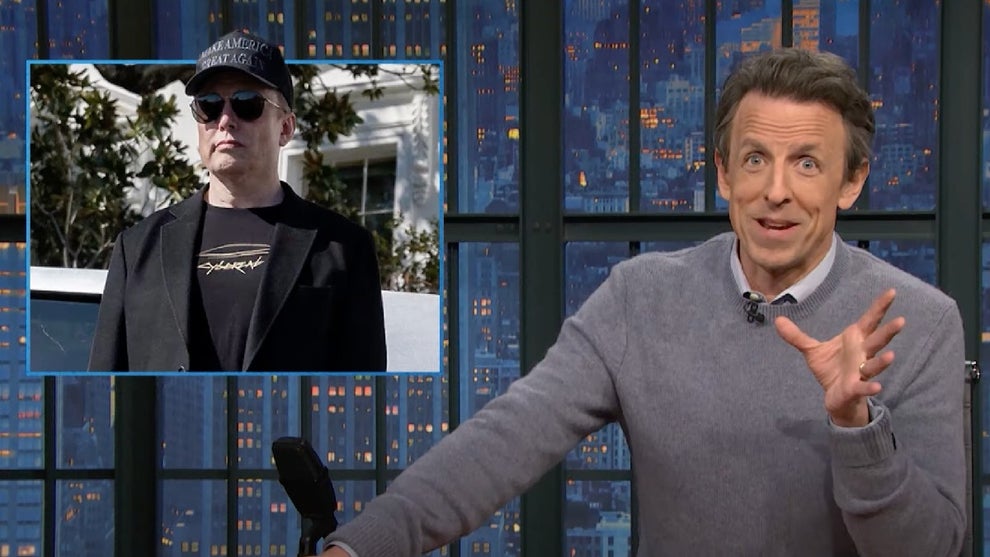 Seth Meyers discusses Elon Musk during "A Closer Look" (Credit: NBC)