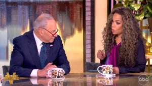Chuck Schumer and Sunny Hostin on "The View" (ABC)