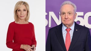 Andrea Mitchell / Lorne Michaels at SNL 50