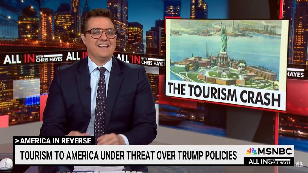 Chris Hayes Donald Trump war on tourism