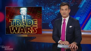 Michael Kosta on the April 3, 2025 edition of "The Daily Show." (Credit: Comedy Central)