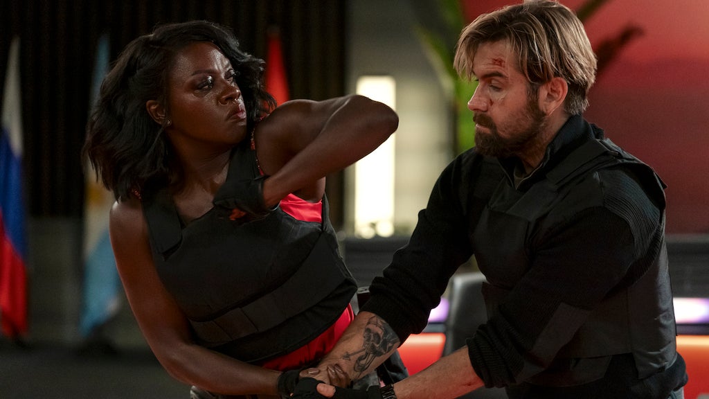 Viola Davis and Antony Starr in "G20" (Credit: Amazon Studios)
