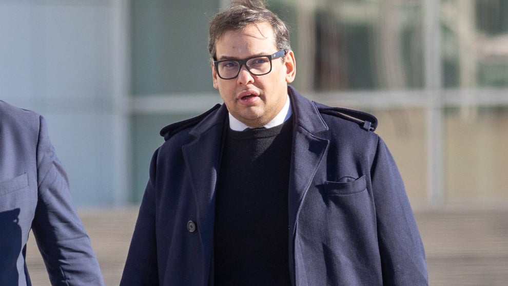 Former congressman George Santos leaves the Alfonse D'Amato Federal Courthouse in Central Islip, New York on December 12, 2023. (Howard Schnapp/Newsday RM via Getty Images)