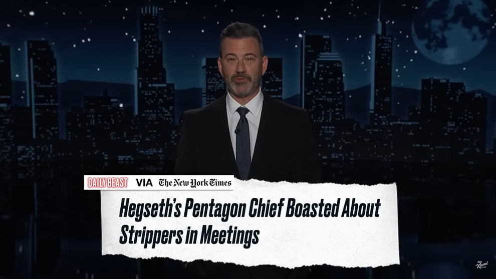 Jimmy Kimmel monologue Donald trump DOD scandal