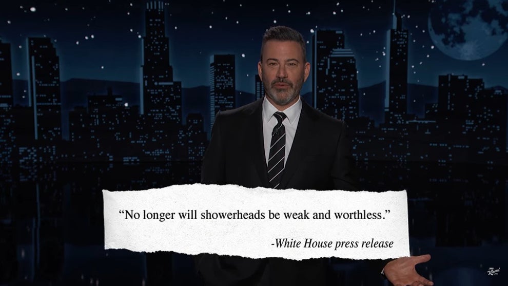 Jimmy Kimmel on Trump shower head order