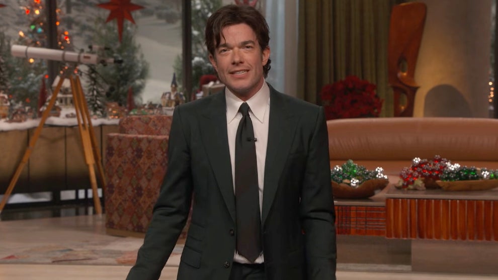 John Mulaney hosting the April 23, 2025 edition of "Everybody's Live with John Mulaney." (Netflix)