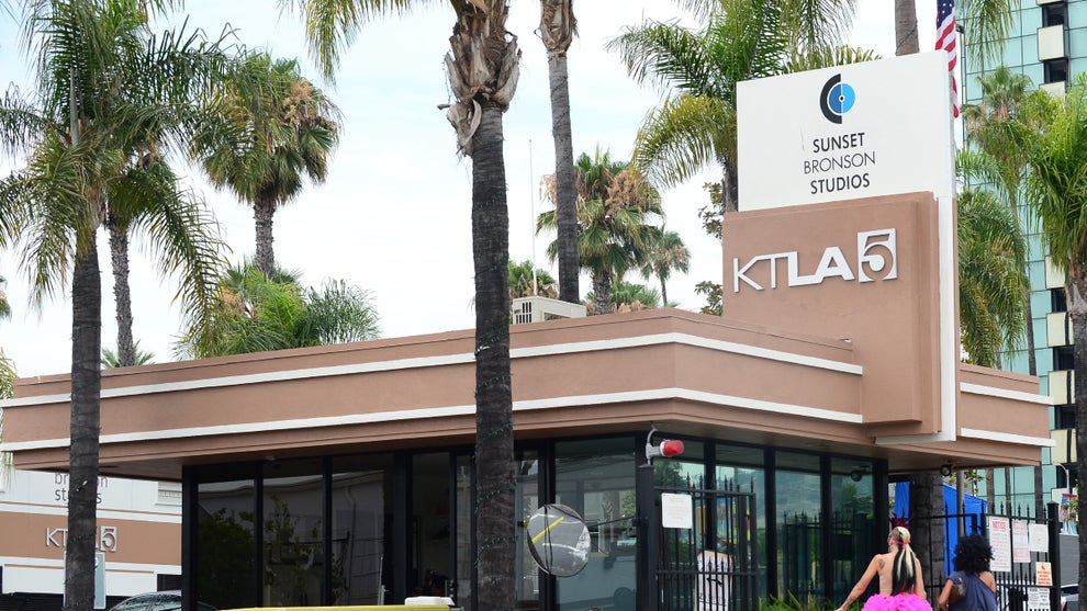 KTLA's offices in Hollywood, California. (Credit: Frederic J. Brown/AFP via Getty Images)