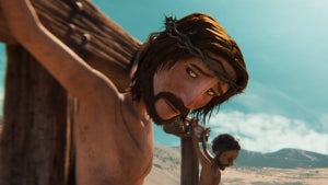 Oscar Isaac as Jesus Christ in "The King of Kings" (Angel Studios)
