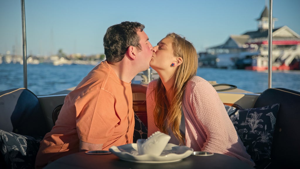 David and Abbey in "Love on the Spectrum" (Credit: Netflix)