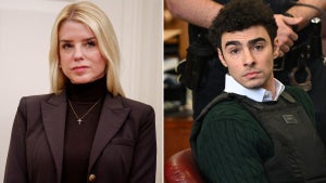 Left to right: U.S. Attorney General Pamela Bondi (Credit: Andrew Harnik/Getty Images), Luigi Mangione (Credit: Curtis Means - Pool/Getty Images)