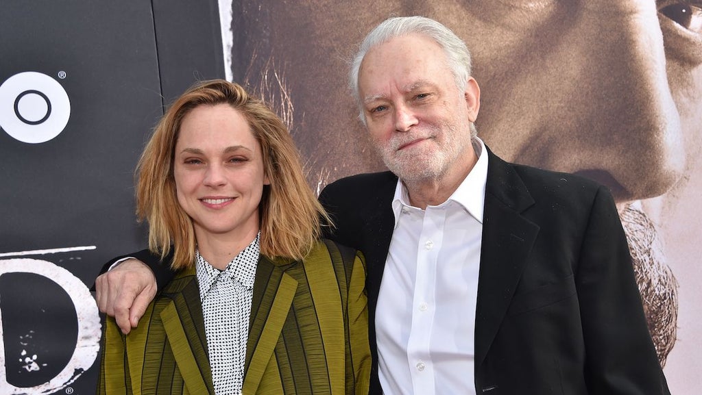 Fiona Dourif and father Brad Dourif at the "Deadwood" premiere in 2019