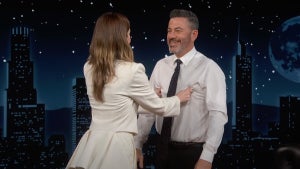 Meghann Fahy and Jimmy Kimmel (ABC)