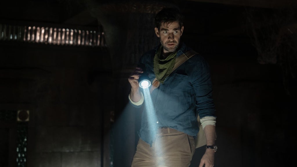 John Krasinski in "Fountain of Youth," premiering May 23, 2025 on Apple TV+.