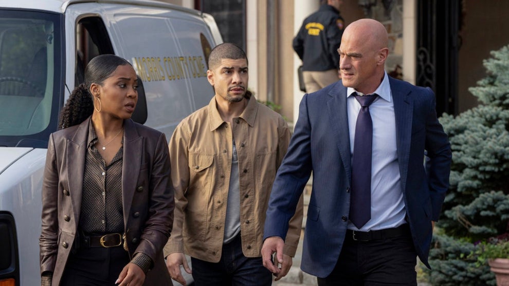 Danielle Moné Truitt, Rick Gonzalez and Christopher Meloni in Season 5 of "Law & Order: Organized Crime."