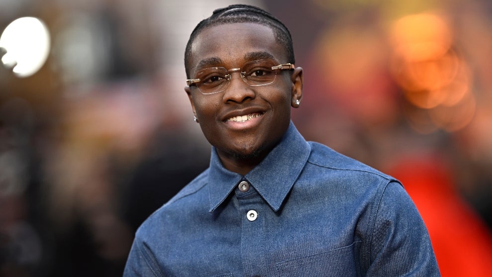 Miles Caton attends the european premiere of "Sinners" at Cineworld Leicester Square on April 14, 2025 in London, England