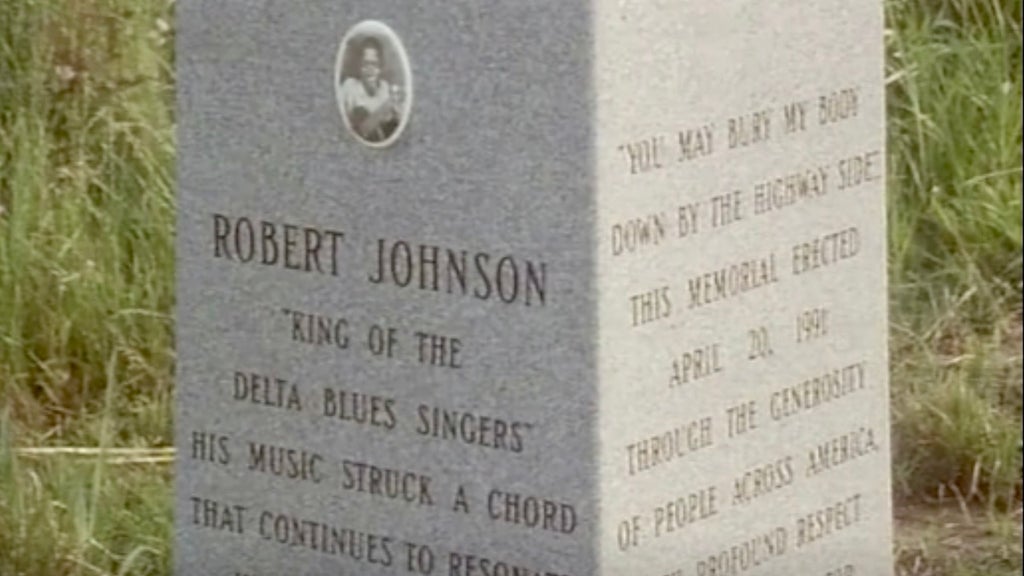 Robert Johnson's grave, as see in "The Search for Robert Johnson" documentary