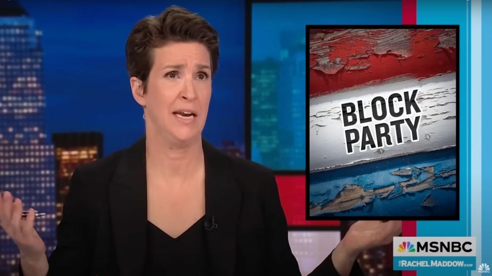 Rachel Maddow on "The Rachel Maddow Show (Credit: MSNBC)