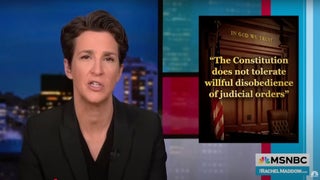 Rachel Maddow Calls Trump’s Persistent Refusal of Court Orders ‘Right on the Edge of the Abyss’ | Video