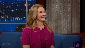 Melinda French Gates on "The Late Show With Stephen Colbert" (CBS)