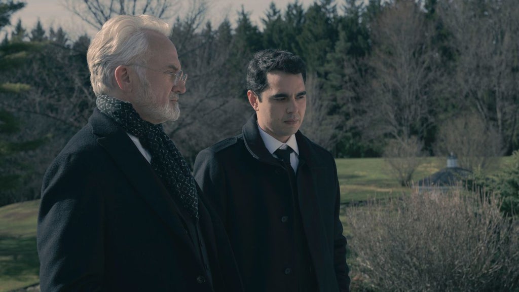 Commander Lawrence and Nick in "The Handmaid's Tale" Season 5 (Hulu)