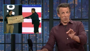 Seth Meyers during "A Closer Look" (NBC)