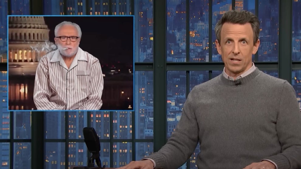 Seth Meyers during "A Closer Look" (NBC)