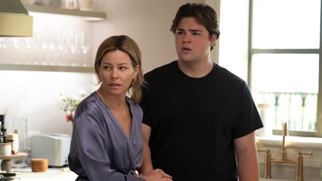 Elizabeth Banks and Maxwell Acee Donovan in "The Better Sister" (Credit: Prime Video)