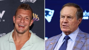 Rob Gronkowski and Bill Belichick (Credit: Getty Images)