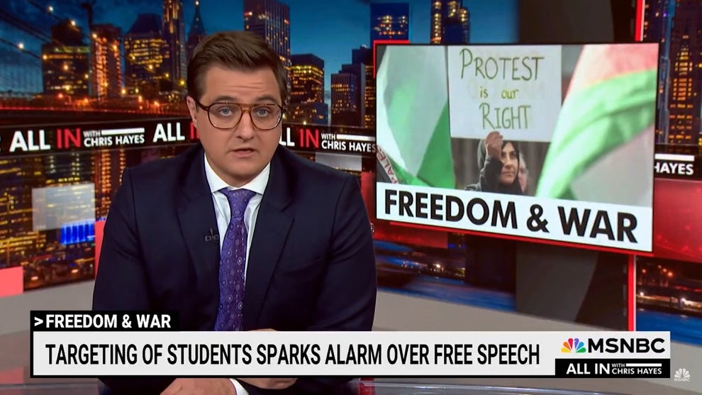 Chris Hayes Trump pro palestine protests mccarthyism
