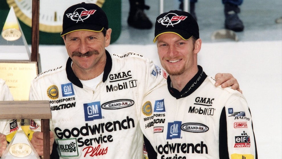 Dale Earnhardt and Dale Earnhardt Jr. (Credit: ISC Archives/CQ-Roll Call Group/Getty Images)