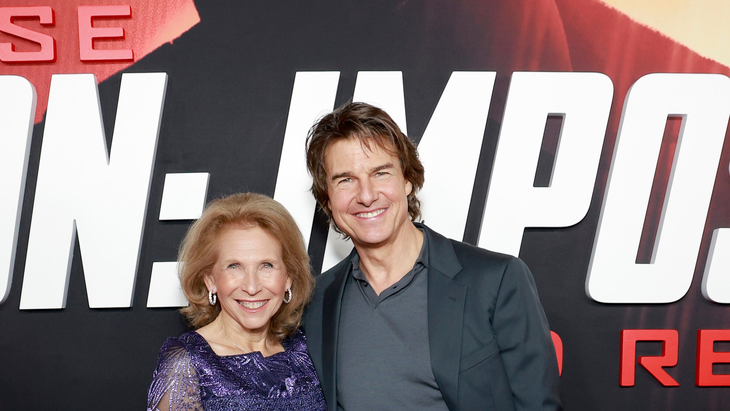 Shari Redstone and Tom Cruise attend the US Premiere of "Mission: Impossible - Dead Reckoning Part One" presented by Paramount Pictures and Skydance at Rose Theater, Jazz at Lincoln Center on July 10, 2023, in New York, New York.