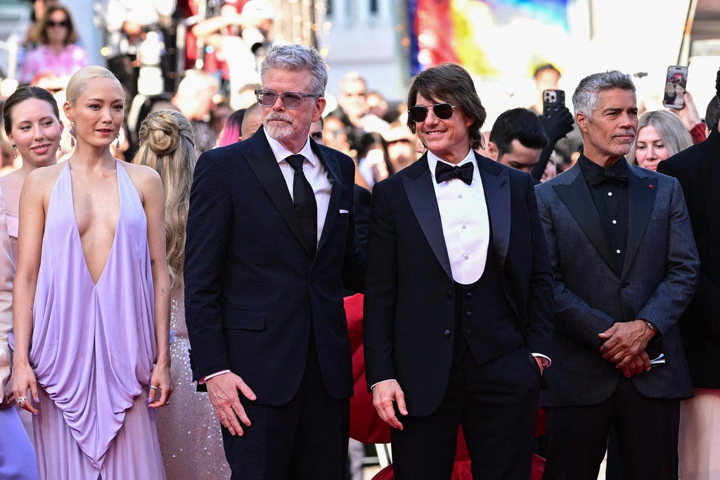 Pom Klementieff, Christopher McQuarrie, Tom Cruise, Esai Morales Cannes 2025