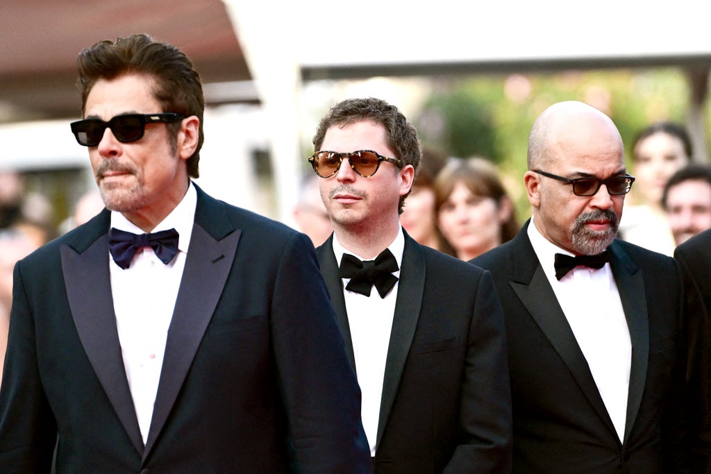 Benicio Del Toro, Michael Cera, and Jeffrey Wright , Cannes 2025
