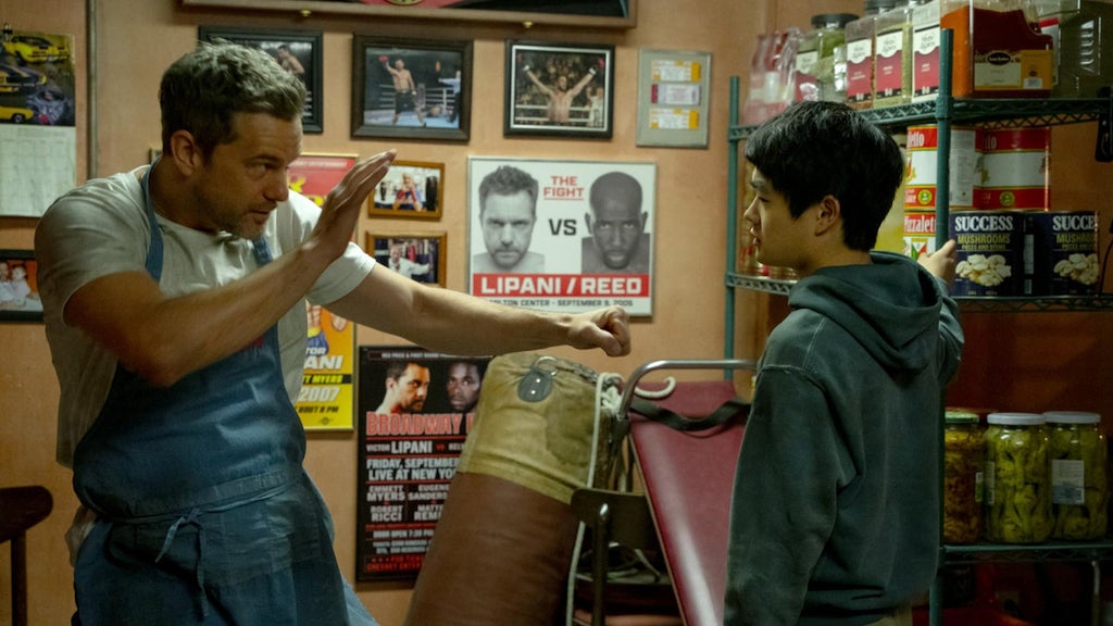 Joshua Jackson in "Karate Kid: Legends" (Credit: Sony)