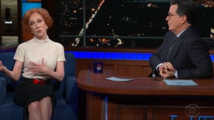 Kathy Griffin on the Late Show With Stephen Colbert