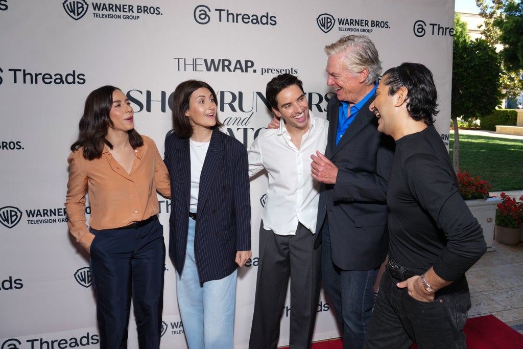 Lucia Aniello, Jen Statsky, Paul W. Downs, Christopher McDonald, Mark Indelicato, “Hacks” attend TheWrap's Showrunners and Creators of Emmy Season Breakfast at The Maybourne Beverly Hills, on May 21, 2025, Beverly Hills, CA. (Photo Credit: Jordan Strauss for TheWrap)