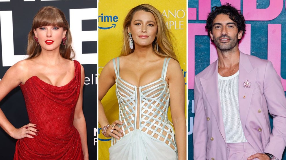 Taylor Swift (Credit: Matt Winkelmeyer/Getty Images for The Recording Academy)/Blake Lively (Credit:Taylor Hill/FilmMagic)/Justin Baldoni (Credit: Gotham/WireImage)