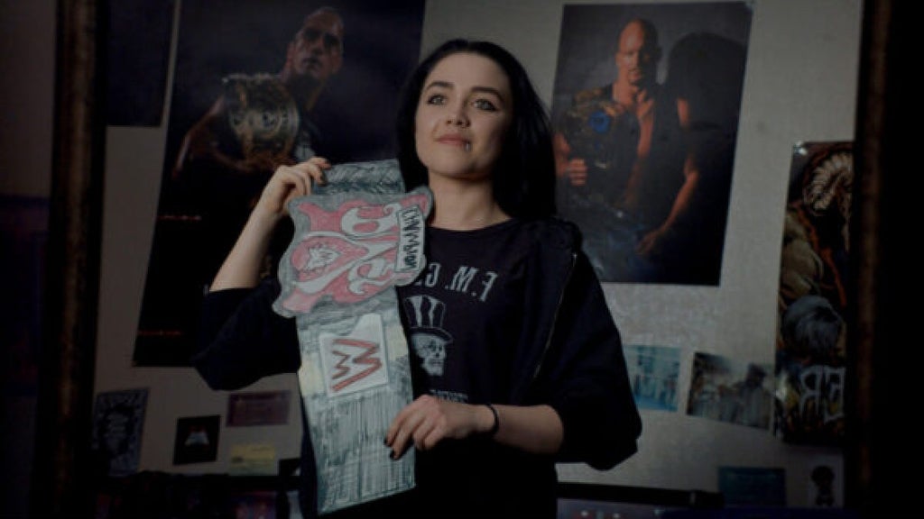 Florence Pugh stars as Paige in FIGHTING WITH MY FAMILY, directed by Stephen Merchant, a Metro Goldwyn Mayer Pictures film.
Credit: Metro Goldwyn Mayer Pictures
© 2018 Metro-Goldwyn-Mayer Pictures Inc. All Rights Reserved.