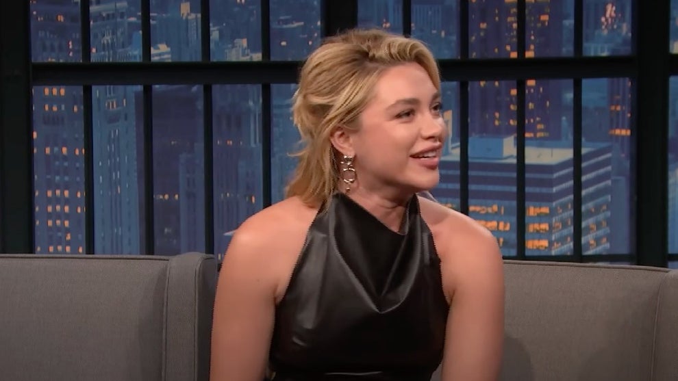 Florence Pugh on "Late Night" (NBC)