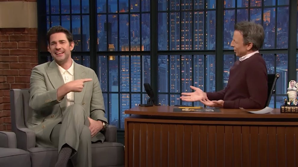 John Krasinski on "Late Night" (NBC)