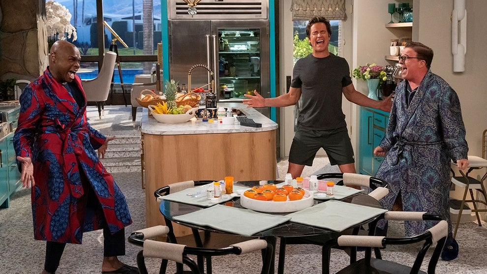 Nathan Lee Grahan, Matt Bomer and Nathan Lane in "Mid-Century Modern" (Hulu)