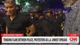 LAPD Briefly Detains CNN Reporter During Live Coverage of ICE Protests | Video