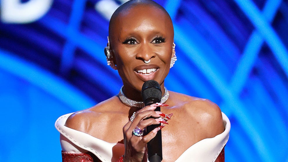 Cynthia Erivo hosts The 78th Annual Tony Awards at Radio City Music Hall. (Credit: Theo Wargo/Getty Images)