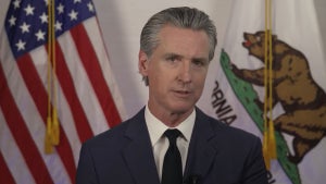 Gavin Newsom addresses Trump actions in Los Angeles in speech on June 10, 2025
