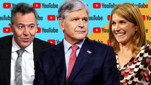 Nicolle Wallace, Sean Hannity and Greg Gutfeld are mainstream news media figures tackling YouTube. (Christopher Smith for TheWrap)