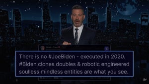 Jimmy Kimmel on Trump sharing Biden robot conspiracy theory